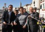 Nella foto partendo da sinistra si riconoscono: Alessandro Maggioni, Assessore Lavori Pubblici del Comune di Venezia; Alessandro Zanardi, Piero Rosa Salva, Presidente del Venicemarathon Club; dietro sempre partendo da sinistra, Lorenzo Cortesi, Segretario Generale di Venicemarathon e Massimo Zanotto, Vicepresidente di Venicemarathon.