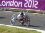 Alex Zanardi in azione sul circuito olimpico di Brands Hatch (Foto Mauro Ujetto)