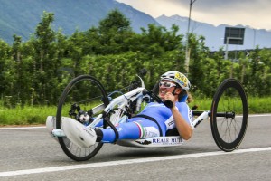 Francesca Fenocchio medaglia d'argento nella prova di Merano della coppa del mondo di paraciclismo organizzata dall'UCI.(foto Ilaria Zin/paracyclingworld.it)